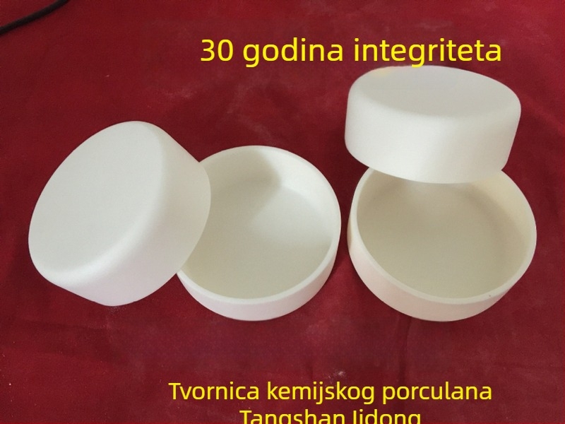 Tiegel od aluminij-oksidnog korunda, niskog oblika, 90×35 mm, 120 ml, otporan do 1700°C