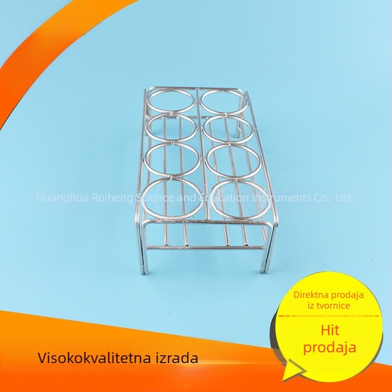 Laboratorijski stalak za crucible, 4 otvora, promjer 36 mm, kompatibilan s visokotemperaturnim pećima