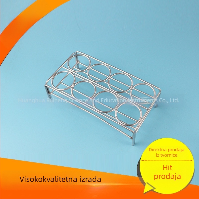 Laboratorijski stalak za crucible, 4 otvora, promjer 36 mm, kompatibilan s visokotemperaturnim pećima