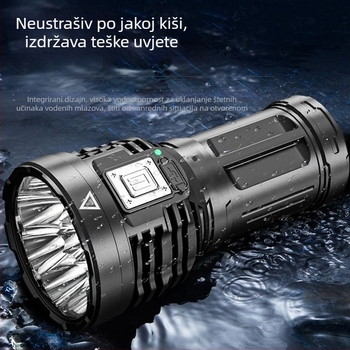 Punjaiva LED baterijska svjetiljka s devet LED-ova, visoke svjetlosti, za kampiranje, višestruka namjena, duga zraka