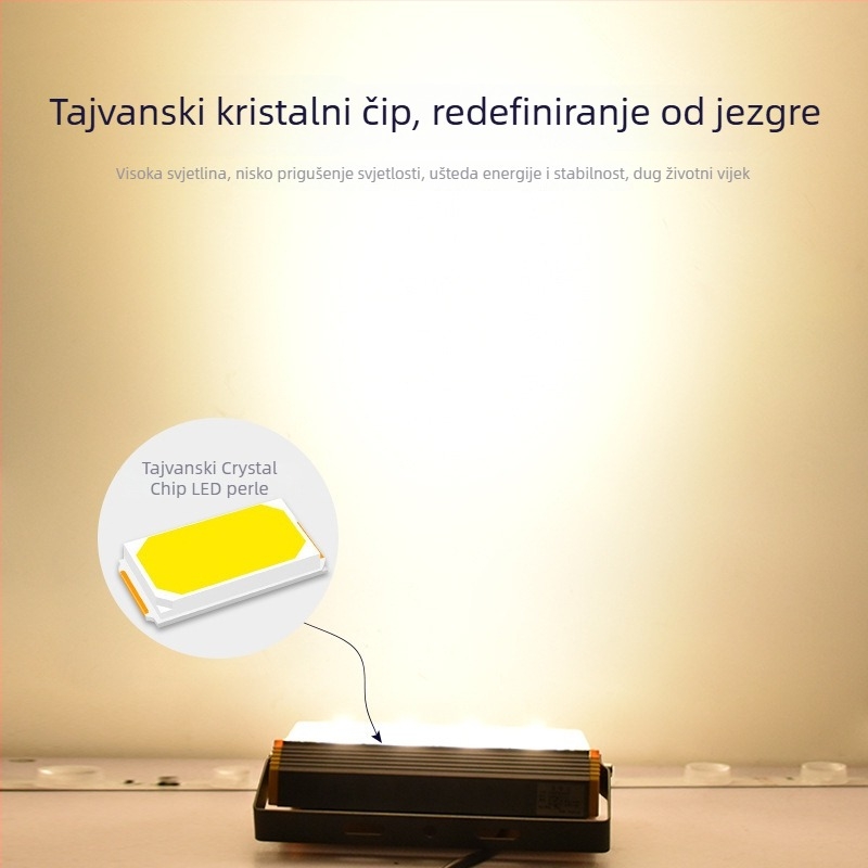 LED projekcijsko svjetlo 36W za vanjsku upotrebu, uski snop, osvjetljenje zidova (wall-washer), aluminijsko kućište, IP65