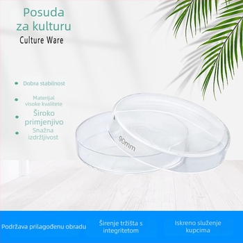 Staklene posude za uzgoj stanica, kemijski laboratorijski potrošni materijal, promjer 75/90/120 mm