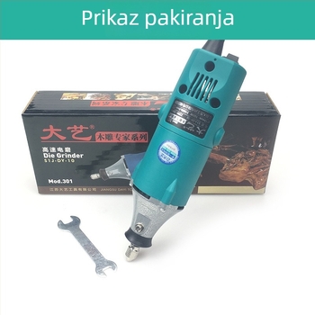 Dayi 301 Mini visokou brzinsko električni rotacijski alat za drvenu skulpturu, ručno brušenje i završna obrada