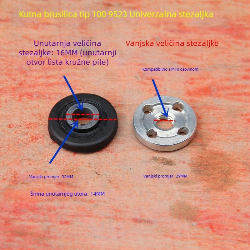 Ploča za pričvršćivanje za brusilicu tipa 100, model 9523