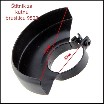 Zaštitni poklopac za kutnu brusilicu, zaštita diska, zaštita od prašine, dodatak za električne alate — tipovi 100, 125, 150