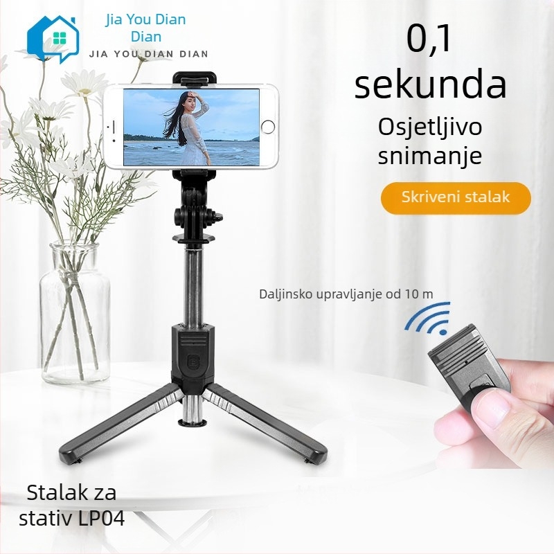 Bluetooth daljinski upravljiva proširiva selfie štapić s držačem za fotografiranje i snimanje videa — LP04