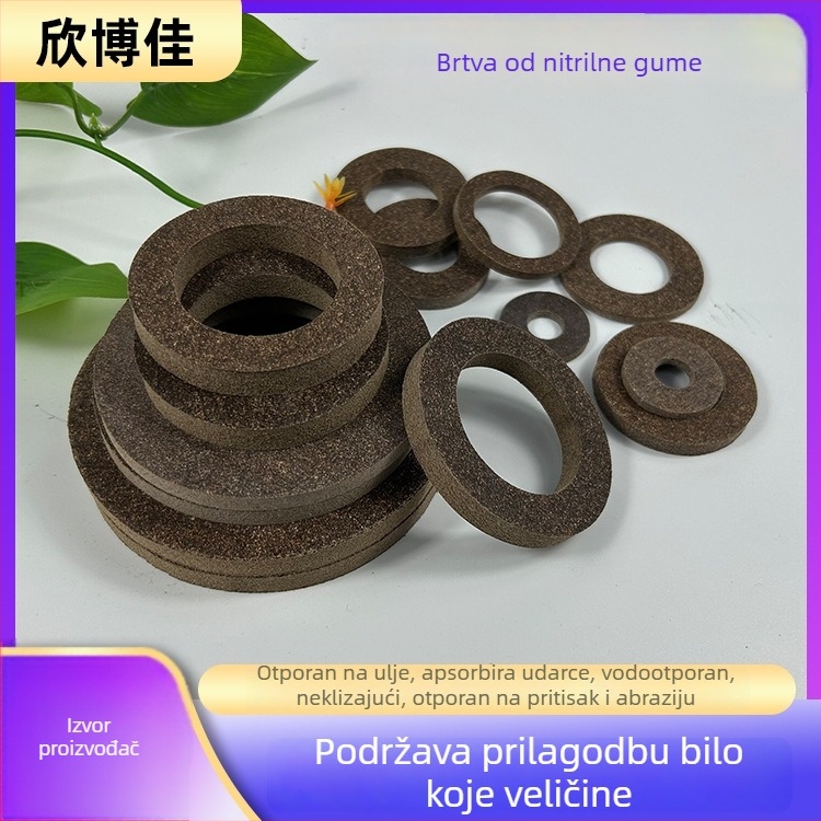 Garnitura od nitrilne gume za transformator; brtvilo za ulje; toplinski otporna podloga od pluta-gume