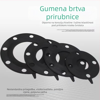 Gumena brtvila za cijevi i ventile – visokotlačna, otporna na habanje, s amortizirajućom silikonskom prirubnom brtvom