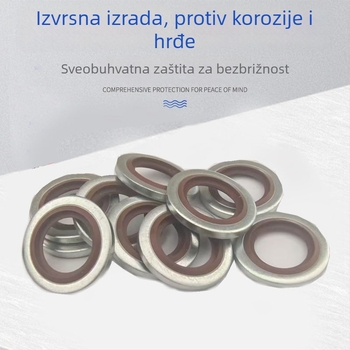 Jastu od fluor-kaučuka prema britanskom standardu, s fiksiranim jezgrom i prstenom za brtvljenje spojeva