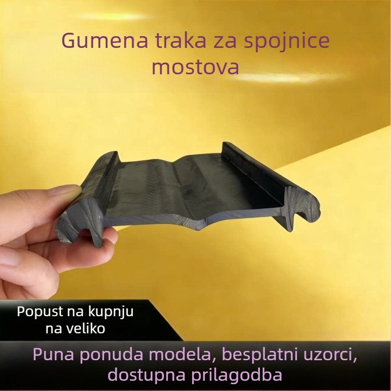 Gumena traka za proširni spoj na autocestnom mostu, tip C/D40/60/80, vodootporna brtva