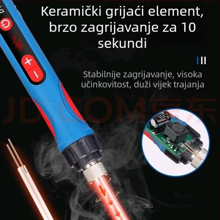 Set za lemljenje elektronike s digitalnim zaslonom i konstantnom temperaturom
