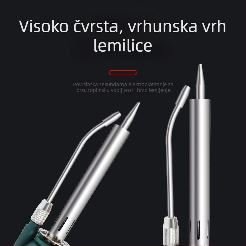 Automatsko doziranje kositra za lemilicu, električna lemilica s digitalnim zaslonom, 80W, regulirana temperatura, industrijska lemilica s vanjskim grijanjem
