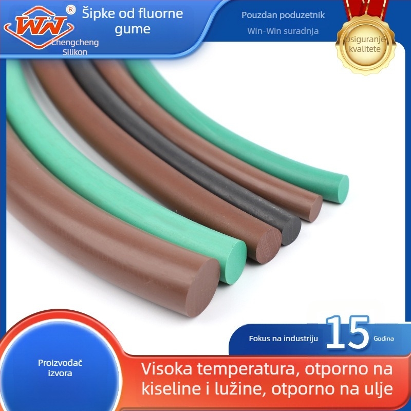 O-tip solidna brtvila za brtvljenje od fluorokaučuka (FKM), kružni profil, otporan na visoke temperature