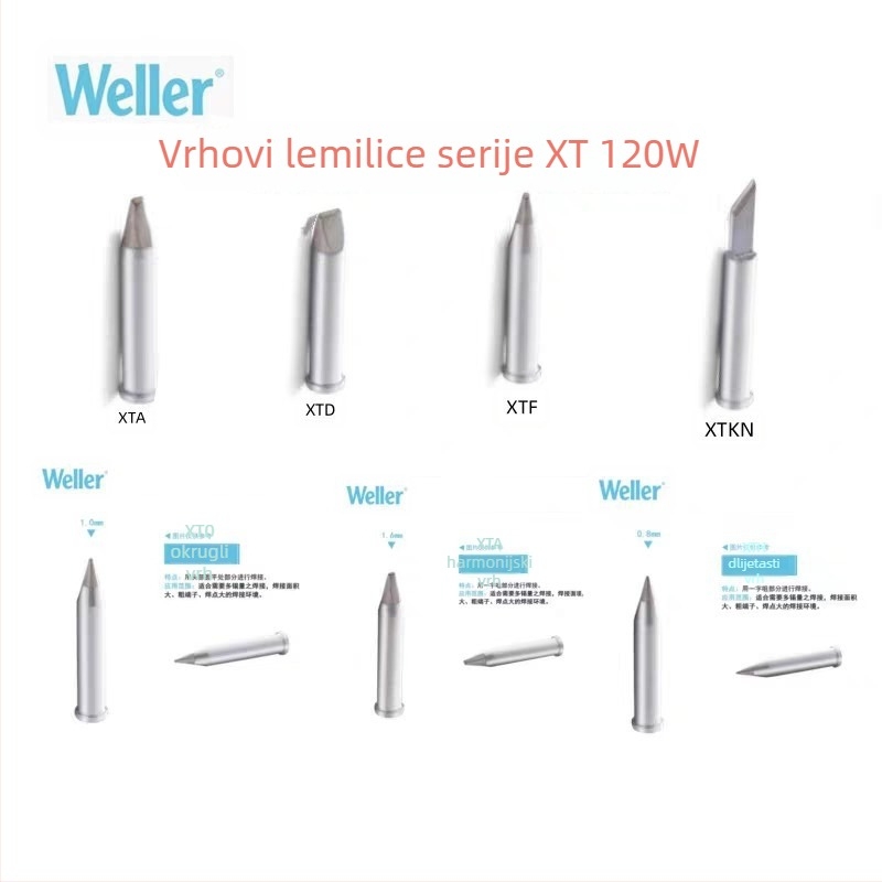 Weller XT vrh lemilice, 120W, kompatibilan s WP120, WXP120, WT1010H, WX1