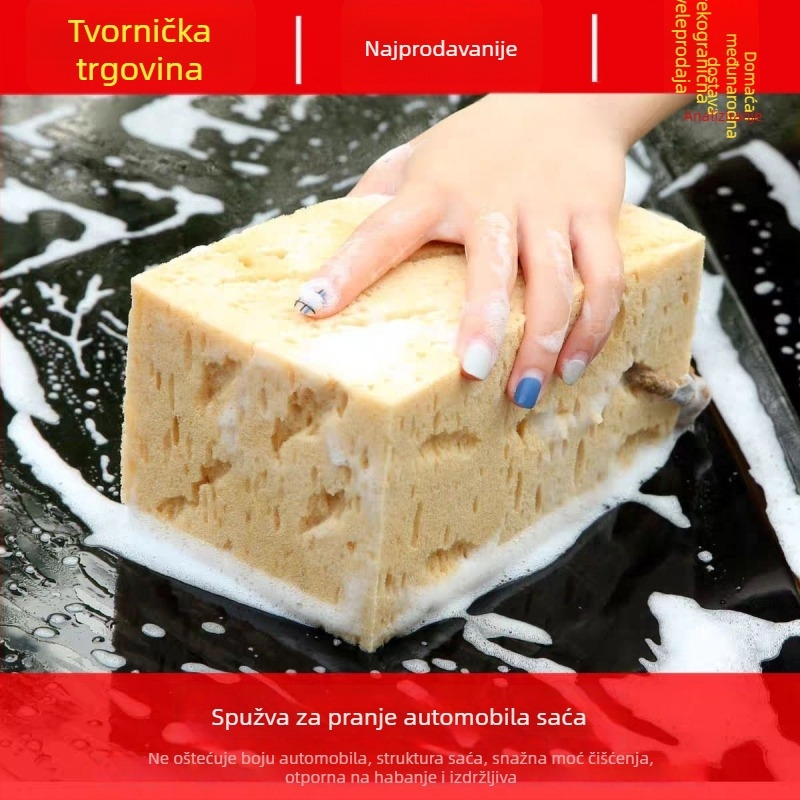 Ekstra velika spužva za pranje automobila — spužvasti blok visoke gustoće za čišćenje