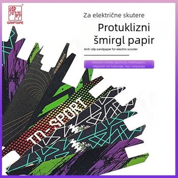 Crni 3108 samoljepljivi brusni papir za skateboard – protuklizna naljepnica