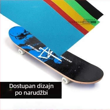 Crni 3108 samoljepljivi brusni papir za skateboard – protuklizna naljepnica