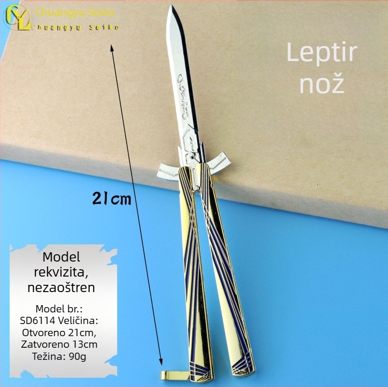 MANN tupí nož — legirani set igračaka, model za početničku praksu, figurica za anime i igre