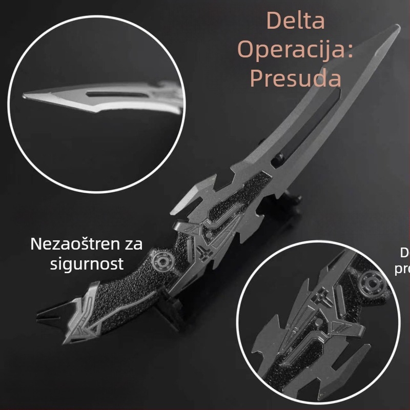 Delta figura oružja za igru, 22 cm, legura – Nož pravde