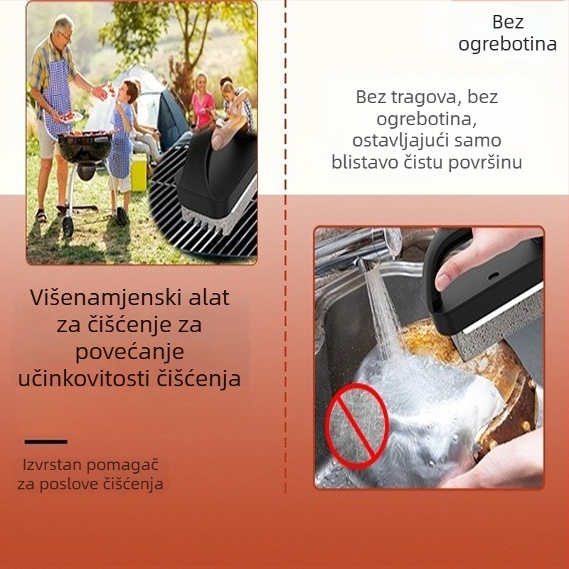 Set za čišćenje Teppanyaki ploče i rešetke uz abrazivni kamen za kuhinju