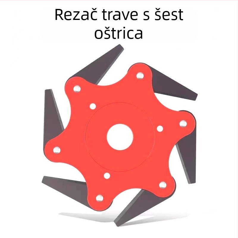 Šestolamelna glava za trimer od mangan čelika