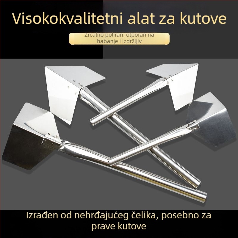Nerđajući čelični kutni gleter alat za žbukanje i diatomitnu glinu
