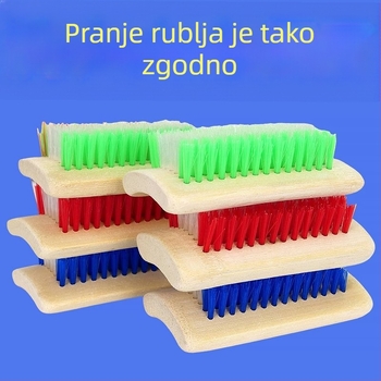 Velika četka za pranje rublja s tvrdim vlaknima, četvrtast dizajn, za odjeću i obuću, izdržljiva kućna četka za čišćenje