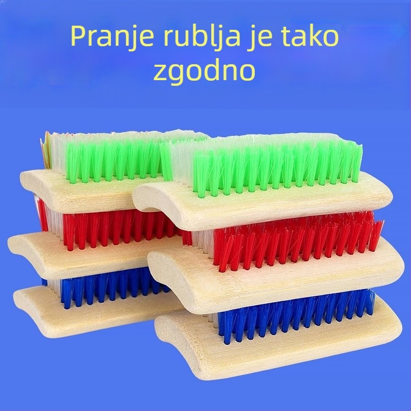 Velika četka za pranje rublja s tvrdim vlaknima, četvrtast dizajn, za odjeću i obuću, izdržljiva kućna četka za čišćenje