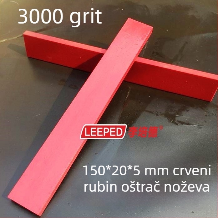 Kamen za oštrenje 3000 zrna s fiksnim kutom, rubinski uljni kamen, visoka tvrdoća, dimenzije 150×20×5 mm