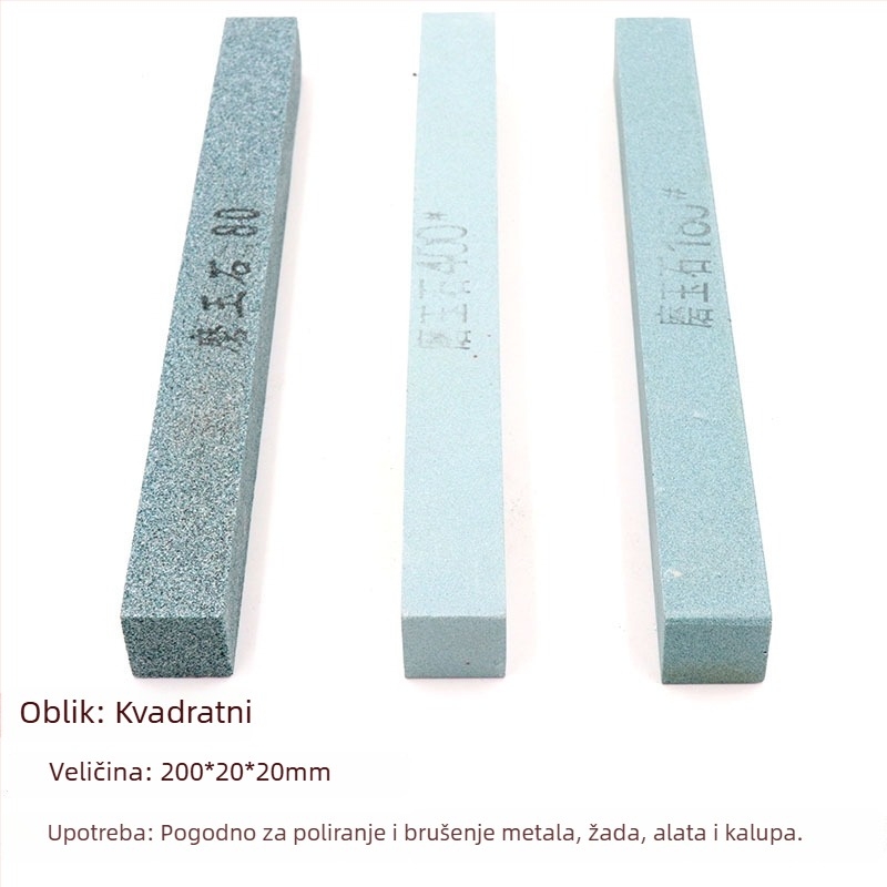 Kvadratni uljni kamen silicij karbida za poliranje jade, 200×20×20 mm
