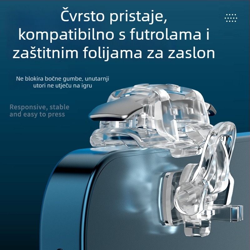M9 gaming kontroler za PUBG, fizički gumbi za kontrolu potiska, universalni dodatak za mobilni telefon