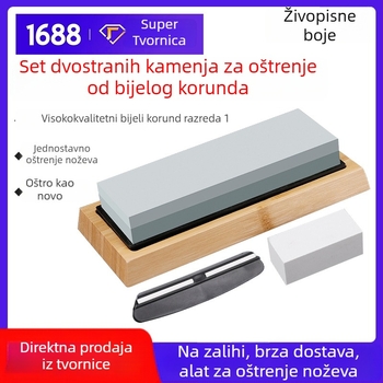 Zelena silicij karbid dvostrani uljni kamen za oštrenje s granulacijom 400/1000 – set kamenja za oštrenje