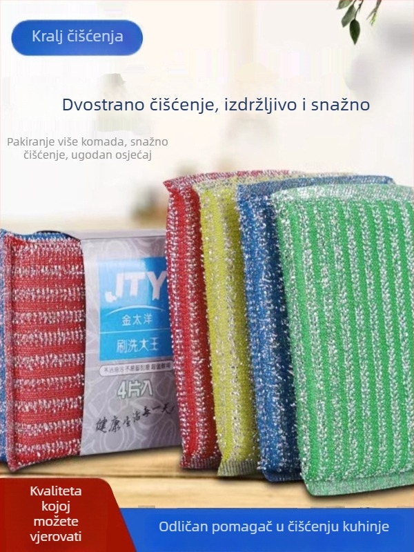Zadebljana spužva za čišćenje, spužva za pranje posuđa, krpa za suđe i kuhinjska krpa za upijanje ulja