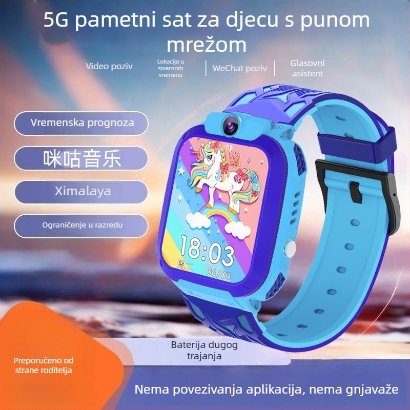 Dječji 5G pametni sat s videopozivima i GPS pozicioniranjem — SW34F