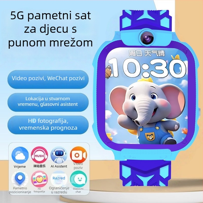 Dječji 5G pametni sat s videopozivima i GPS pozicioniranjem — SW34F