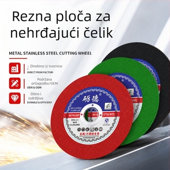 Lide otporan flap disk, ultra-tanki dvostruke mreže nehrđajući čelik, 107 mm disk za kutnu brusilicu