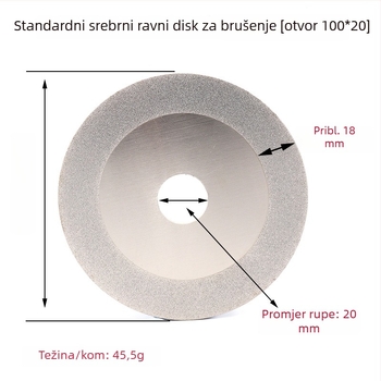 Dijamantni disk za rezanje stakla, keramičke pločice i jade pločice