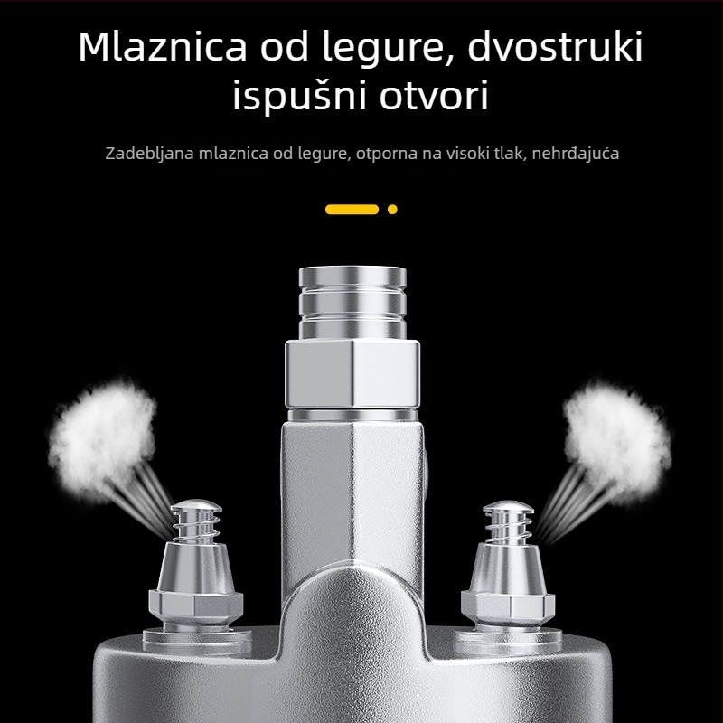 Ručni pištolj za podmazivanje s visokim pritiskom, za mali bager, alat za podmazivanje s dvostrukim klipom