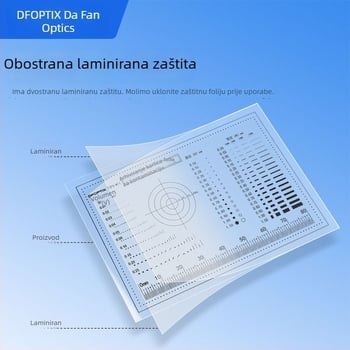 Mjerač veličine kartice, prozirni film sa točkama, kartica defekata, kartica za usporedbu, savitljivo ravnalo za usporedbu defekata i pukotina