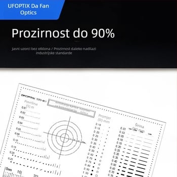 Mjerač veličine kartice, prozirni film sa točkama, kartica defekata, kartica za usporedbu, savitljivo ravnalo za usporedbu defekata i pukotina