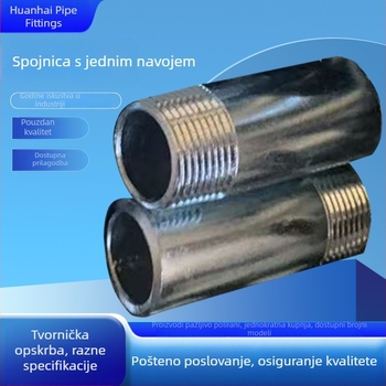 Galvanizirani spoj cijevi s jednim navojem, vanjski navoj