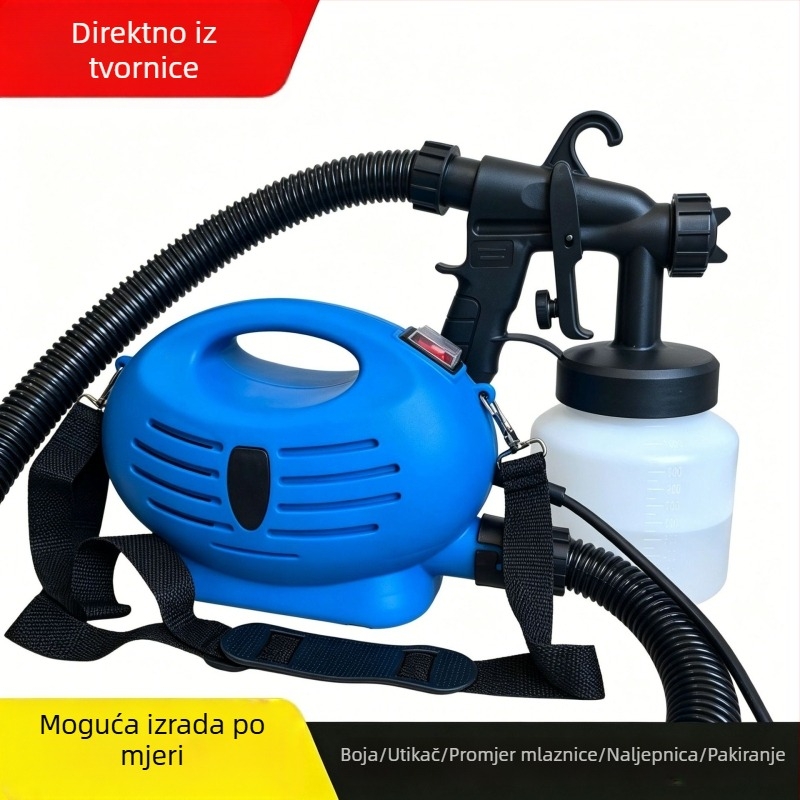 Električni ručni sprej pištolj, kompaktna prijenosna oprema za nanošenje boje