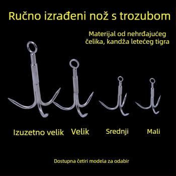 Trozubasta sidrena kuka za planinarenje na otvorenom i preživljavanje