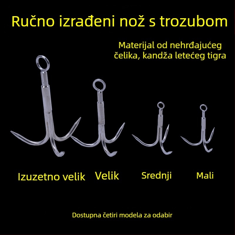 Trozubasta sidrena kuka za planinarenje na otvorenom i preživljavanje