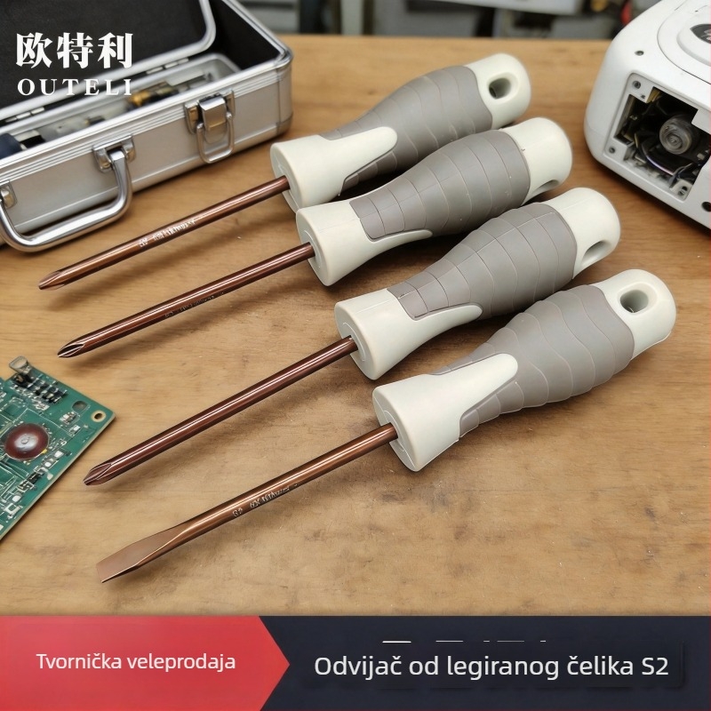 Phillips odvijač s križnim vrhom, S2 legura čelika, metrički, duljine 4 inča i 6 inča, ručni odvijač