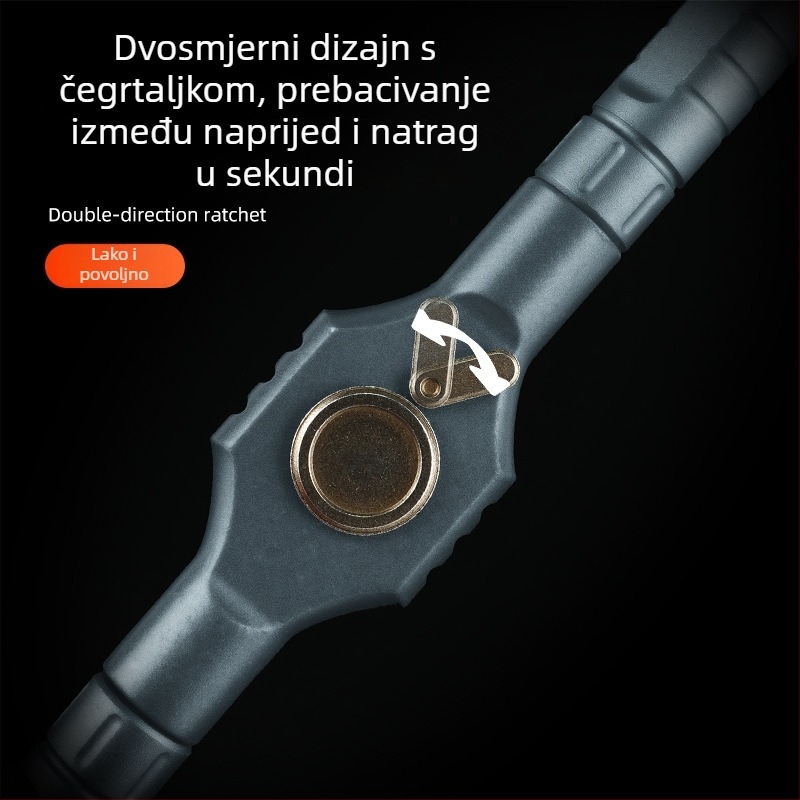 Ratchet multi-funkcionalni alat za demontažu, 42-u-1 komplet odvijača s bitovima