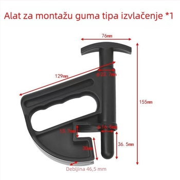 Alat za demontažu guma, pomoćni alat za tubeless gume, alat za tlak guma, ugradnja za plošne i otporne na probijanje gume