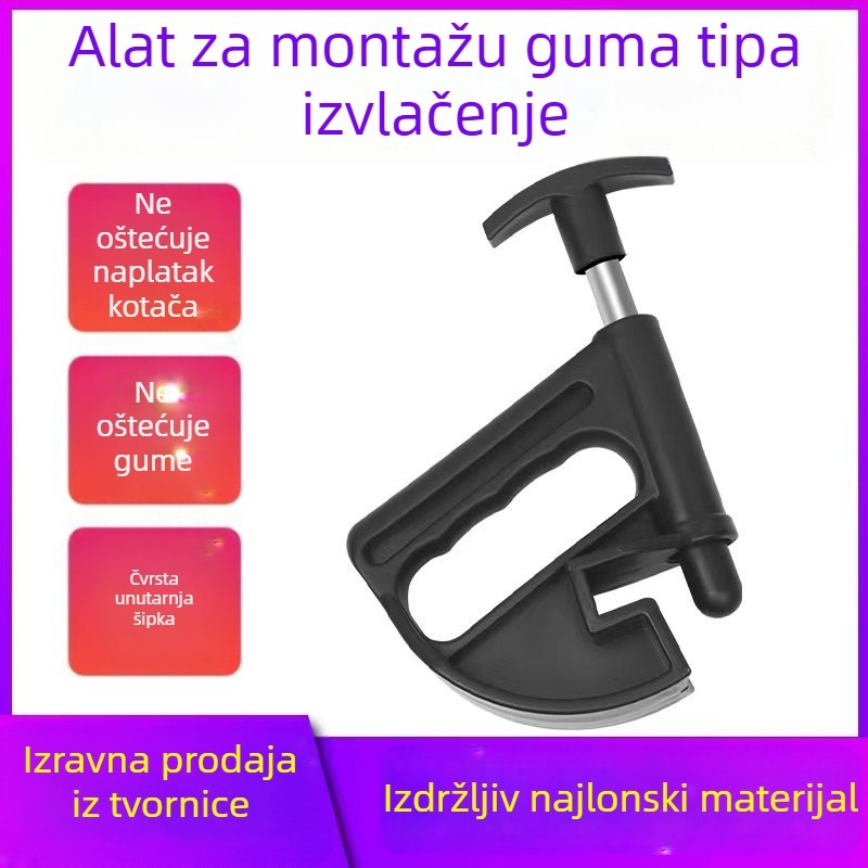 Alat za demontažu guma, pomoćni alat za tubeless gume, alat za tlak guma, ugradnja za plošne i otporne na probijanje gume