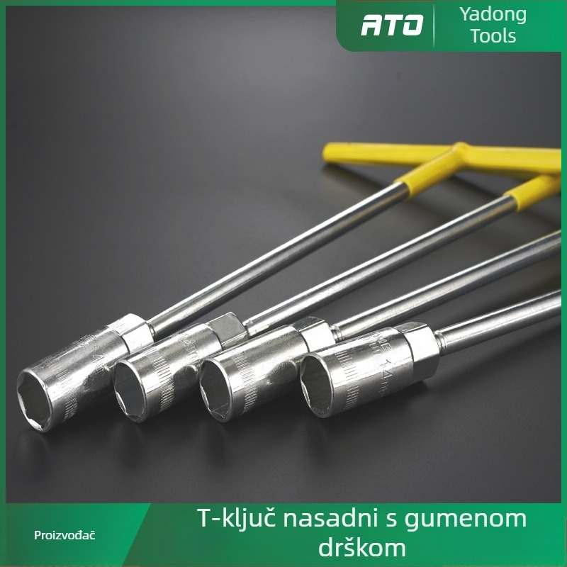 Gumeni T-oblik ključ za šesterokut, produžen, s plastičnom zaštitom