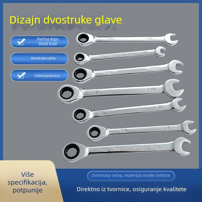 Torx set ključeva sa ratchetom, ušteda napora, dvostruka namjena, univerzalni komplet ručnih alata